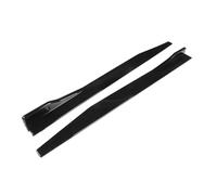 Faldones Laterales Kits De Faldones Laterales Universales 2 Piezas para Sedán Cupé Y Hatchback ABS Negro Brillante Estilo Cuchilla para Estilizar El Exterior(C 118CM)