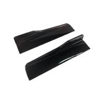 Faldones Laterales Pala Lateral Universal para Coche Tira De Falda Protectora Modificada, Color Negro Brillante 2Piezas(45CM)