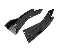 Faldones Laterales Par Alerón para Parachoques Trasero Universal para Coche Protección Embellecedora ala Fibra Carbono Difusor Antichoque Falda(2pcs Black)