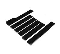 Faldones Laterales para Automóvil 6 Uds Falda Lateral Universal ABS Negro Flexible Alta Dureza Antiarañazos Exterior Parte Inferior Línea Inferior