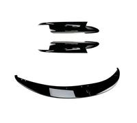 Faldones Laterales para BMW Serie 3 para M3 E90 E91 E92 E93 2006-2013 Parachoques Lantero L Coche Divisor Labios Alerón Accesorios Coche Kit Carrocería(Lip BumperGlossBlack)