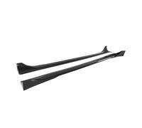 Faldones Laterales Para Coche Para Tesla Para Modelo Para Y 2025 Juniper Kit De Extensión De Faldón Lateral De Coche Plástico ABS Negro Brillante Impresión(Carbon Fiber Print)