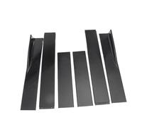 Faldones Laterales para F20 F21 MSport 2015-2019 Extensión Diviseurs Diffuseur Winglet Kit Accessoires(86,6 Pulgadas Negro)