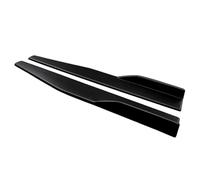 Faldones Laterales para Mazda Serie 2 3 6 para Anxella para Atez MX-5 Coche Universal Falda Lateral Difusor Parachoques Alerón Delantales Alas Winglet 75cm(Matte Black)