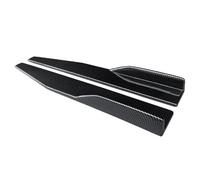 Faldones Laterales para Mazda Serie 2 3 6 para Anxella para Atez MX-5 Coche Universal Falda Lateral Difusor Parachoques Alerón Delantales Alas Winglet 75cm(Carbon Look)