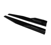 Faldones Laterales para Mazda Serie 2 3 6 para Anxella para Atez MX-5 Coche Universal Falda Lateral Difusor Parachoques Alerón Delantales Alas Winglet 75cm(Gloss Black)
