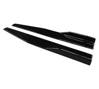 Faldones Laterales para TT 2004-2019 Faldón Lateral Parachoques Difusor Alerón Extensiones Aspecto Fibra Carbono Divisor Frontal 75 Cm(Gloss Black)