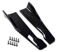 Faldones Laterales para VW para Golf 5 6 48CM Longitud Faldón Lateral para Coche Parachoques Alerón Divisor Protector Antirayaduras Delantero(Black)