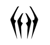 Faldones Laterales para X6 G06 LCI MSport 2023- Kit Salida Aire Alerón Cuchilla Viento Delantero Kit Carrocería Instalación Pegatinas Exterior(Negro Brillante)