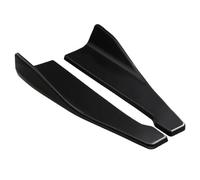 Faldones Laterales Protector BOR Labio para Parachoques Trasero Coche Cubierta Falda Lateral Coche Protectores Parachoques Esquina(48cm Black)