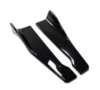 Faldones Laterales Protector Universal para Parachoques Trasero Coche Cubierta Faldón Lateral para Coche Protectores Parachoques Esquina con Tornillos(Negro)