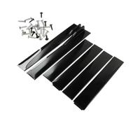 Faldones Laterales Universales para Coche, Paneles Basculantes Extensión, Divisores Labios, Alerón Lateral para Civic ABS, 2M/2,2 M 6 Uds Faldones Laterales(Carbon Fiber 2m)
