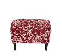 Faldones para Ottoman Extensible, Protector de Pouf Rectangular Anti-Polvo extraíble para salón y hogar,Sherlock,5" de Profundidad x 5" de Ancho x 5" de Alto