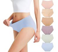 Falechay Bragas Mujer Algodón Culotte de Sexy y Cómoda Ropa Interior Pack de 6,Multicolor-3,M