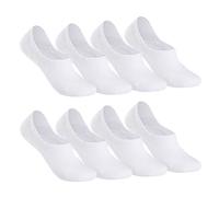 Falechay Calcetines Invisibles Tobilleros Mujer hombre 8 Pares-Blanco 39-42