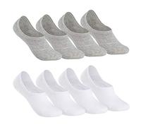 Falechay Calcetines Invisibles Tobilleros Mujer hombre 8 Pares-Blancogris 39-42