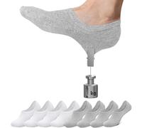 Falechay Calcetines Invisibles Tobilleros Mujer hombre 8 Pares-Blancogris 39-42