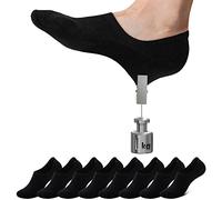 Falechay Calcetines Invisibles Tobilleros Mujer hombre 8 Pares-Negro 39-42