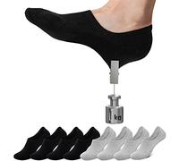 Falechay Calcetines Invisibles Tobilleros Mujer hombre 8 Pares-Negrogris 35-38