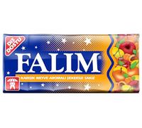 Falim Goma de mascar Tutti Frutti sin azúcar (20 x 5 piezas/140g)