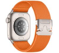 Faliogo Correa de nailon para Apple Watch 40mm 38mm 41mm 42mm - Correa deportiva de paracaídas para iWatch series 11 10 9 8 7 6 5 4 3 SE 3 2 1, Naranja