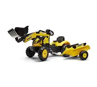 Falk-2076M Tractoexcavadora de Pedales Komastu con Remolque Incluido, Color Amarillo - 2076 m, 171 Centimeters (Falquet 2076M)