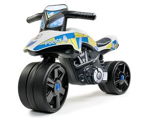 Falk 547UK - Correa para Moto Police (2 años, 40% de plástico Reciclado, Fabricado en Francia, Color Blanco
