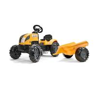 Falk Mighty Builder - Tractor de Pedales con Remolque, Fabricado en Francia, a Partir de 2 años, 2055L