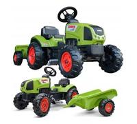 Falk: Tractor a pedales Claas - con remolque