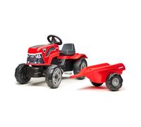 Falk - Tractor de Pedales para niños con Remolque, a Partir de 2 años