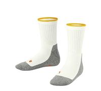 FALKE Active Everyday K So algodón finos transpirables lisos 1 par, Calcetines Unisex niños, Blanco Off-White 2040, 35-38