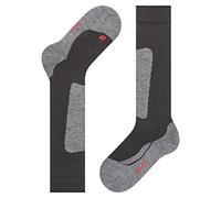 FALKE Active Ski K Kh lana hilo funcional gruesos cálidos 1 par, Calcetines de esquí Unisex niños, Negro Black 3000, 23-26