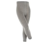 FALKE Active Warm K Le lana lisos 1 pieza, Leggings Unisex niños, Gris Mid Grey Melange 3530, 110-116