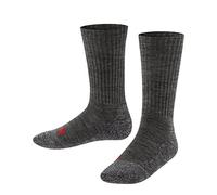 FALKE Active Warm K So lana gruesos transpirables lisos 1 par, Calcetines Unisex niños, Gris Asphalt Melange 3180, 19-22