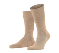 FALKE Airport M So lana algodón lisos 1 par, Calcetines Hombre, Marrón Nutmeg Melange 5410, 43-44