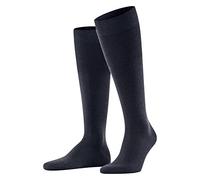 FALKE Airport M Kh lana algodón lisos 1 par, Calcetines largos Hombre, Azul Space Blue 6116, 43-44
