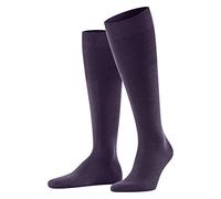 FALKE Airport M Kh lana algodón lisos 1 par, Calcetines largos Hombre, Azul Wine Berry 8860, 41-42