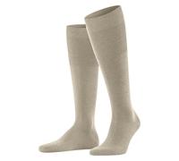 FALKE Airport M Kh lana algodón lisos 1 par, Calcetines largos Hombre, Beis Beige Melange 4043, 39-40