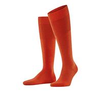 FALKE Airport M Kh lana algodón lisos 1 par, Calcetines largos Hombre, Naranja Red Clay 8095, 39-40