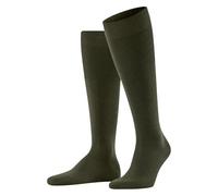 FALKE Airport M Kh lana algodón lisos 1 par, Calcetines largos Hombre, Verde Grass 7431, 45-46