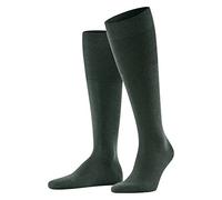 FALKE Airport M Kh lana algodón lisos 1 par, Calcetines largos Hombre, Verde Hunter Green 7441, 45-46