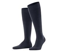 FALKE Airport M Kh Lana Algodón Lisos Calcetines largos, Azul Dark Blue Melange 6688, 43-44 Hombre