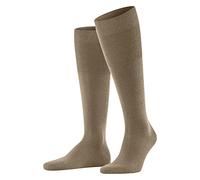 FALKE Airport M Kh Lana Algodón Lisos Calcetines largos, Marrón Camel 5038, 43-44 Hombre