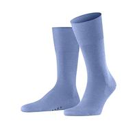 FALKE Airport M So lana algodón lisos 1 par, Calcetines Hombre, Azul Cornflower Blue 6554, 39-40