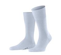 FALKE Airport M So lana algodón lisos 1 par, Calcetines Hombre, Azul Light Blue 6594, 43-44