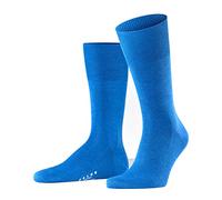 FALKE Airport M So lana algodón lisos 1 par, Calcetines Hombre, Azul Sapphire 6055, 41-42