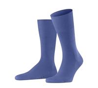FALKE Airport M So lana algodón lisos 1 par, Calcetines Hombre, Azul Water 6550, 43-44