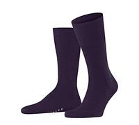 FALKE Airport M So lana algodón lisos 1 par, Calcetines Hombre, Azul Wine Berry 8860, 41-42