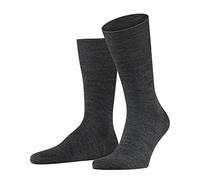 FALKE Airport M So lana algodón lisos 1 par, Calcetines Hombre, Gris Dark Grey 3070, 45-46