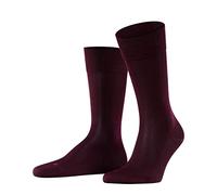 FALKE Airport M So Lana Algodón Lisos Calcetines, Rojo Barolo 8596, 43-44 Hombre